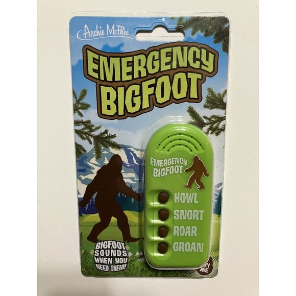 Emergency Bigfoot Button Sounds Yeti Sasquatch New - Picture 1 of 2